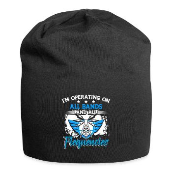 Operator Betrieb von Amateurfunkfrequenzen - Jersey-Beanie - Schwarz - Vorne
