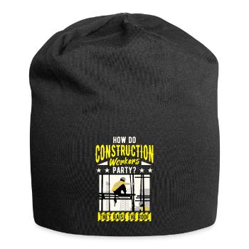 Infrastructure construction construction construction workers - Jersey Beanie - black - Front