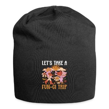 Collecting morels fungal mycologist - Jersey Beanie - black - Front