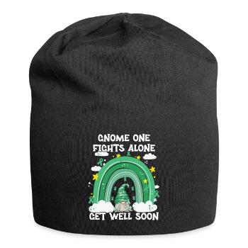 Gnome One Fights Alone Liver Cancer - Jersey Beanie - black - Front