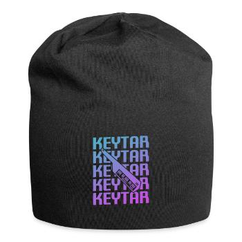 Retro Vintage Classic Keytar Player Instrument - Jersey Beanie - black - Front