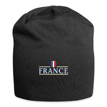 France Fußball Trikot Frankreich Trikot Geschenk - Jersey-Beanie - Schwarz - Vorne