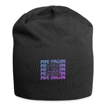 Retro Vintage Classic Pipe Organ Instrument Organi - Jersey Beanie - black - Front