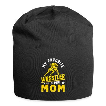 Lutte Maman Fête des Mères Mon Lutteur Préféré - Bonnet en jersey - noir - Devant