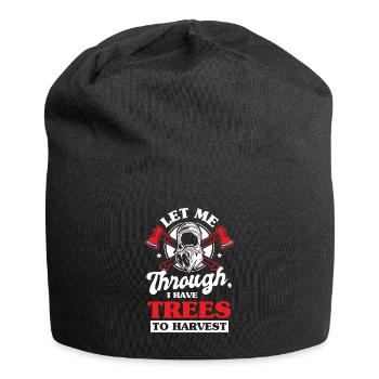 Kettensäge Schnitzen Holzfäller Holzbearbeitung - Jersey-Beanie - Schwarz - Vorne