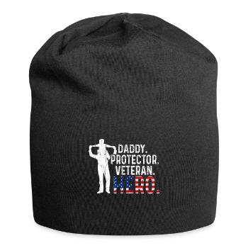 Hero Daddy USA Journée des vétérans américains fiers - Bonnet en jersey - noir - Devant