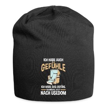 Ostsee Usedom - Jersey-Beanie - Schwarz - Vorne