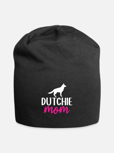 Holländischer Schäferhund Dutch Shepherd - Jersey-Beanie - Schwarz