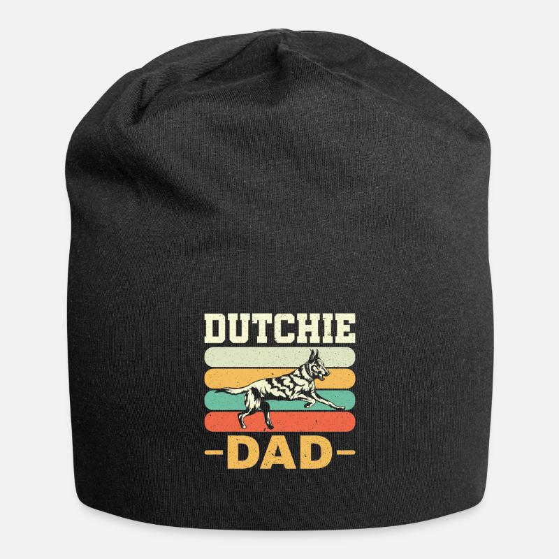 Holländischer Schäferhund Dutch Shepherd - Jersey Beanie - black