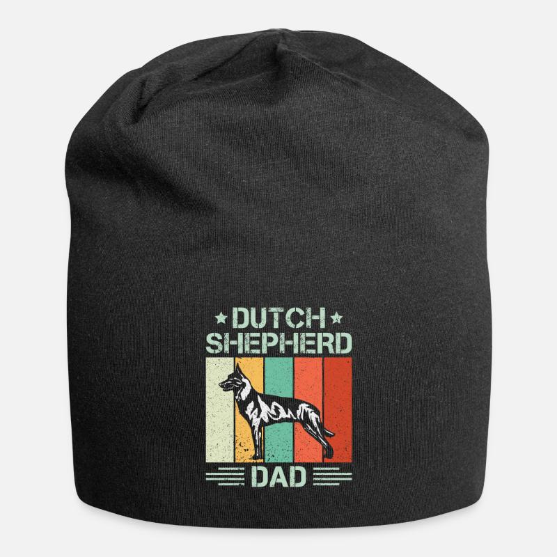 Holländischer Schäferhund Dutch Shepherd - Jersey Beanie - black