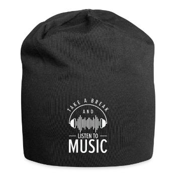 Serenity Music Lover Relaxing Break Inspirational - Jersey Beanie - black - Front