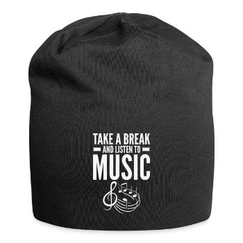 Serenity Music Lover Relaxing Break Inspirational - Jersey Beanie - black - Front