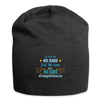 Je N'ai Pas 60 Ans Idée Cadeau Anniversaire 60 Ans - Bonnet en jersey - noir - Devant