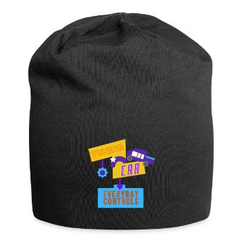 Tuning-Auto, alltägliche Kontrollen - Jersey-Beanie - Schwarz - Vorne