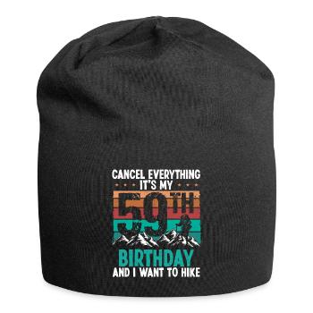 59 Year Old Hiker Cancel go Hiking 59 Birthday - Jersey-Beanie - Schwarz - Vorne