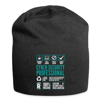 Cyber Security Professional Facts Coding Hacker - Bonnet en jersey - noir - Devant