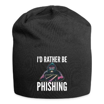 I'd rather have a hacker graphic of a - Jersey Beanie - black - Front