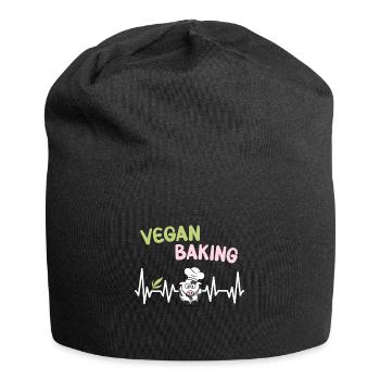 Vegan Baking Pulse - Jersey Beanie - black - Front