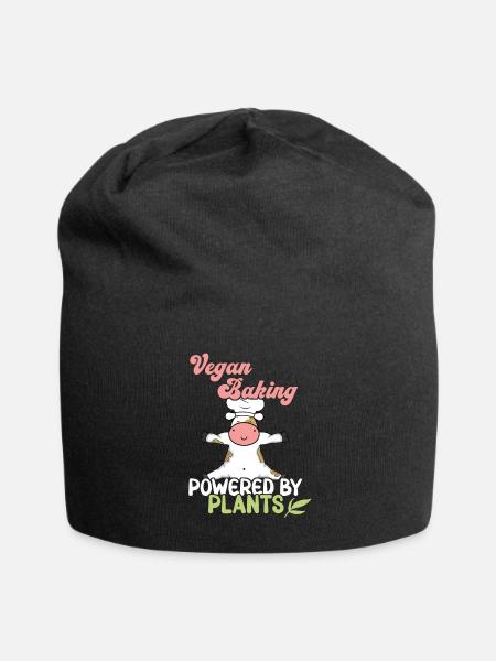 Powered by Plants - Jersey-Beanie - Schwarz