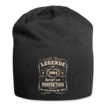 Legenden 1984 Geboren Geschenk Jahrgang 1984 - Jersey-Beanie - Schwarz - Vorne