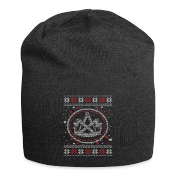 Ugly Zimmerer Motif Christmas Time Christmas Eve - Jersey Beanie - charcoal grey - Front