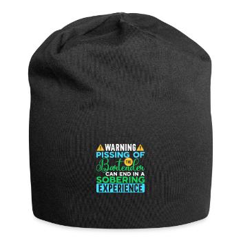 Barman Cadeau Mixologue Dire Bar - Bonnet en jersey - noir - Devant