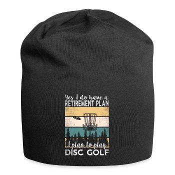 Yes, I Do Have A Retirement Plan Disc Golf - Jersey Beanie - black - Front