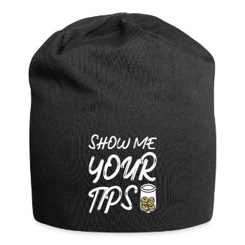 Barkeeper Geschenk Mixologist Spruch Bar - Jersey-Beanie - Schwarz - Vorne