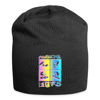 Awesome since 1975. Wakeboard Lifestyle - Jersey Beanie - black - Front