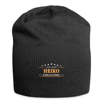 Professionell Heiko Name Vorname - Jersey-Beanie - Schwarz - Vorne