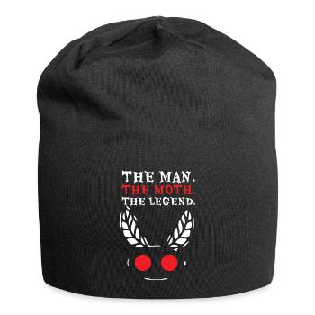 Mothman Moth Man Legend Cryptid Halloween - Jersey Beanie - black - Front