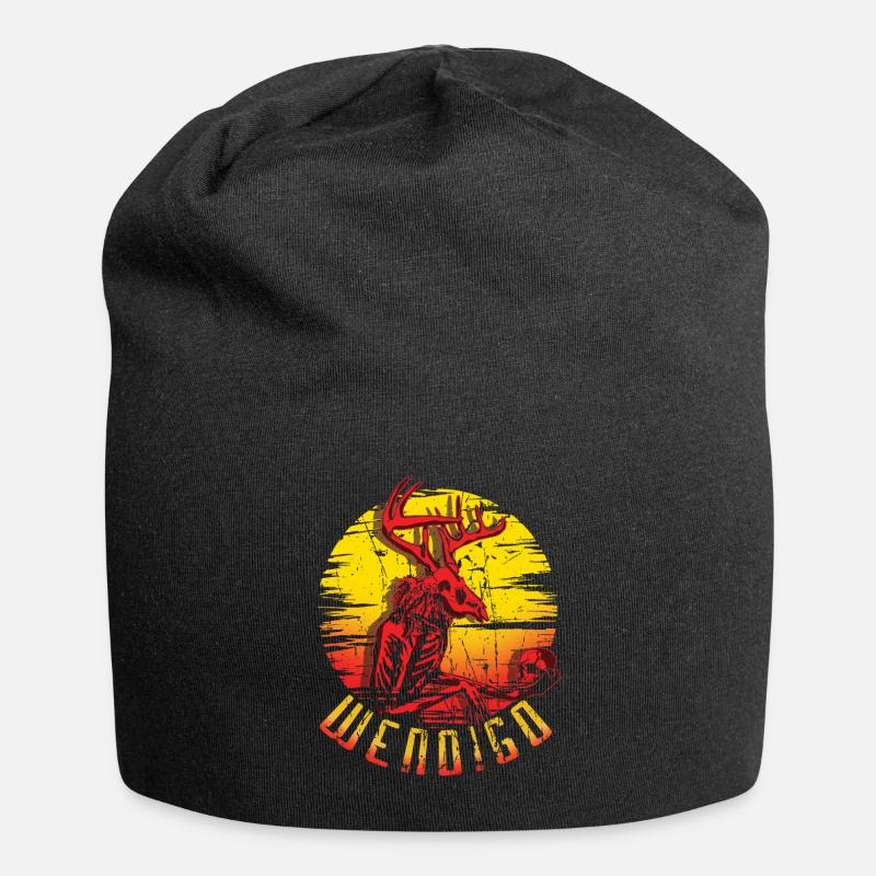Wendigo Folk Creature Halloween Cryptid - Jersey-Beanie - Schwarz