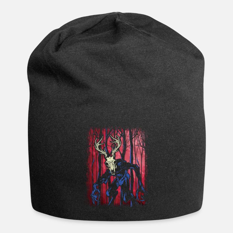 Wendigo Folk Creature Forest Halloween Cryptid - Jersey-Beanie - Schwarz