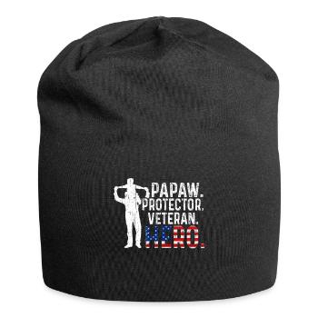 Hero Daddy Papaw USA Journée des vétérans américains fiers - Bonnet en jersey - noir - Devant