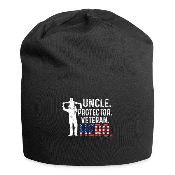 Hero Uncle USA Journée des vétérans américains fiers - Bonnet en jersey - noir - Devant