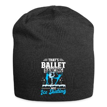 Eiskunstlauf Schlittschuhlaufen - Jersey-Beanie - Anthrazit - Vorne