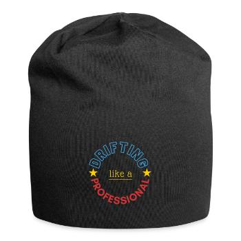 treiben lassen wie ein Profi - Jersey-Beanie - Schwarz - Vorne