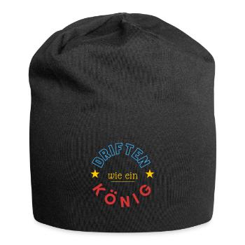 driften wie ein König - Jersey-Beanie - Schwarz - Vorne
