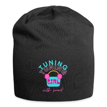Tuning Girl mit Ton - Jersey-Beanie - Schwarz - Vorne