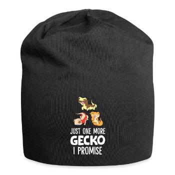 Nur noch ein Haubengecko Ich verspreche - Jersey-Beanie - Schwarz - Vorne