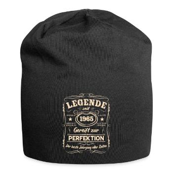Legenden 1965 Geboren Geschenk Jahrgang 1965 - Jersey-Beanie - Schwarz - Vorne