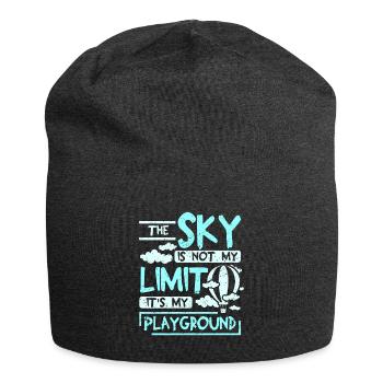 Le ciel n’est pas ma limite c’est mon ballon de terrain de jeu - Bonnet en jersey - charbon - Devant