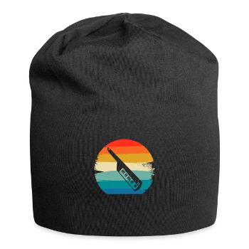 Retro Vintage Classic Keytar Player Instrument - Jersey Beanie - black - Front