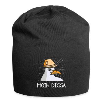 Moin Digga Seagull Nord Allemand Bas Allemand Dicton - Bonnet en jersey - noir - Devant
