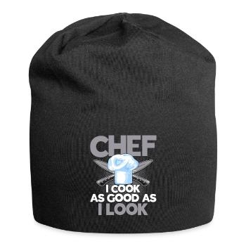 Küchenchef Spruch Geschenk Lustig Koch - Jersey-Beanie - Schwarz - Vorne