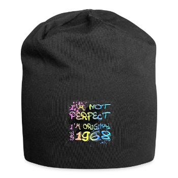 Je ne suis pas parfait, je suis original depuis 1968 Graffiti - Bonnet en jersey - noir - Devant