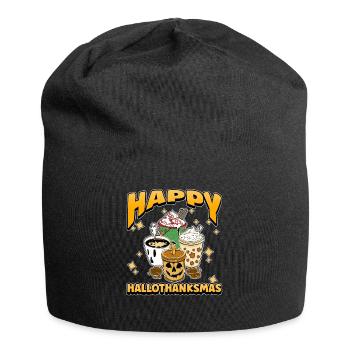 Hallothanksmas Coffee Halloween Christmas - Jersey Beanie - black - Front