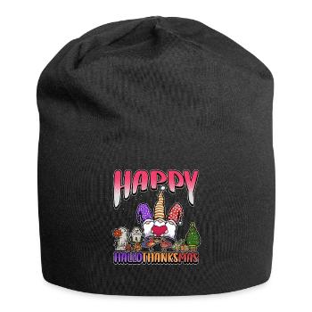 Hallothanksmas Trois Gnomes Halloween Noël - Bonnet en jersey - noir - Devant