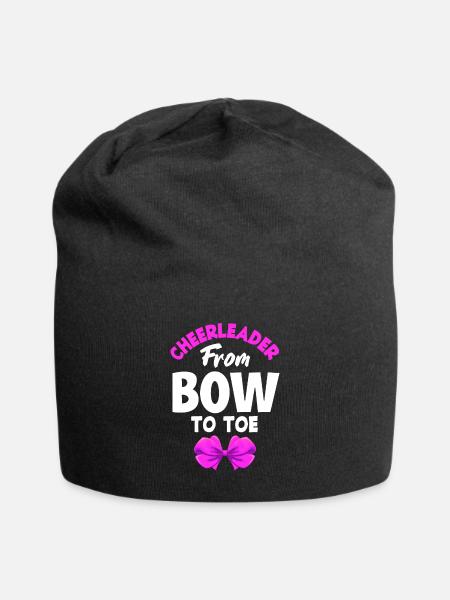 Lustiges Cheerleader Cheerleading Geschenk - Jersey-Beanie - Schwarz