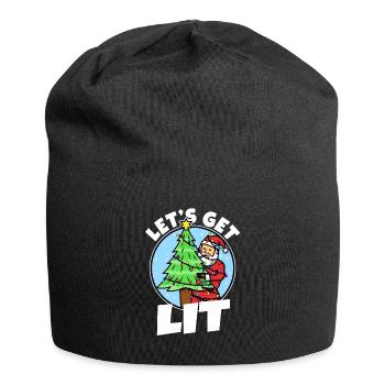 Lets get lit christmas - Jersey-Beanie - Schwarz - Vorne